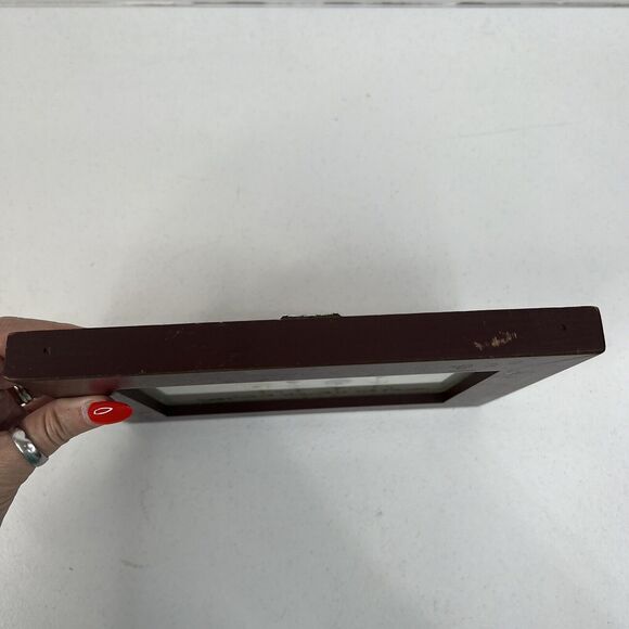 Primitive Folk Art Framed Needle Point Button Picture Flowers Happiness Shared - Picture 4 of 8